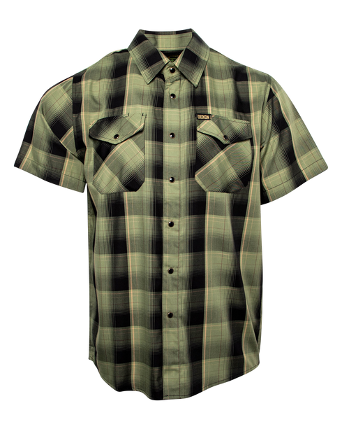 FULL METAL JACKET BAMBOO SHORT SLEEVE BUTTON UP - MENS
